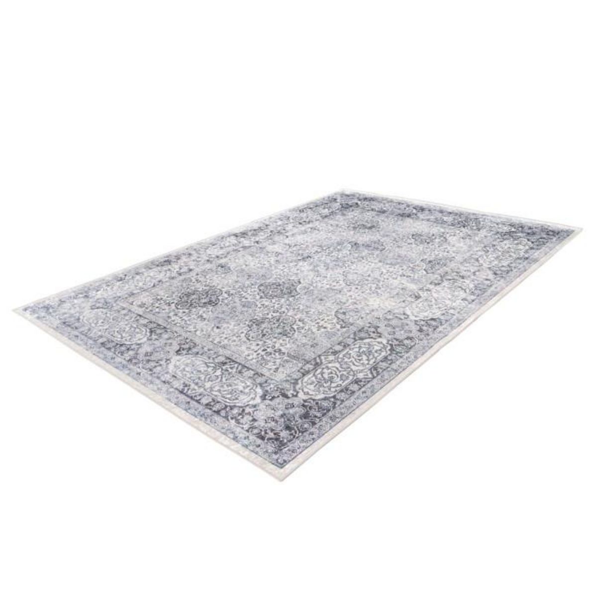 Paris Prix Tapis Vintage à Poils Plats  Rhodin  Gris