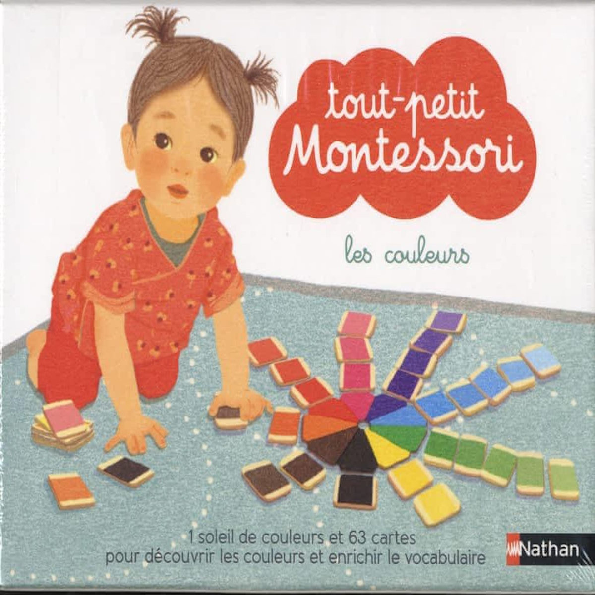 Les couleurs. Contient : 63 cartes, 1 soleil de couleurs, 1 livret parent, Roubieu Delphine