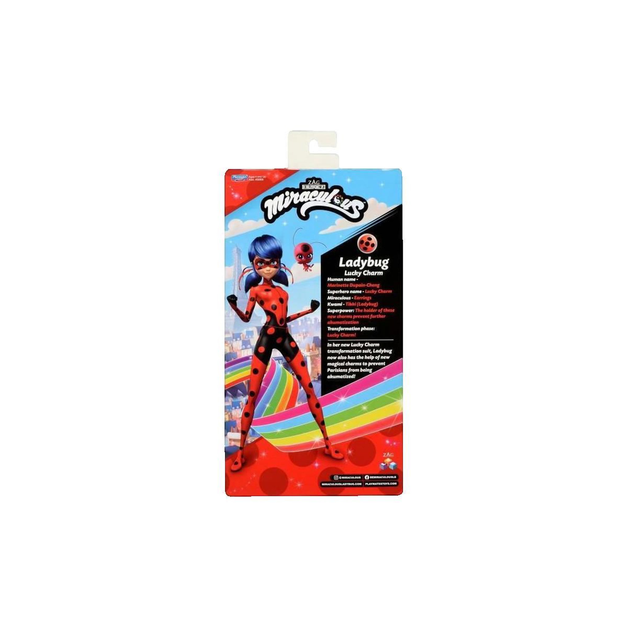 Voir la diapositive 3 : BANDAI Poupée Bandai Ladybug Lucky Charm
