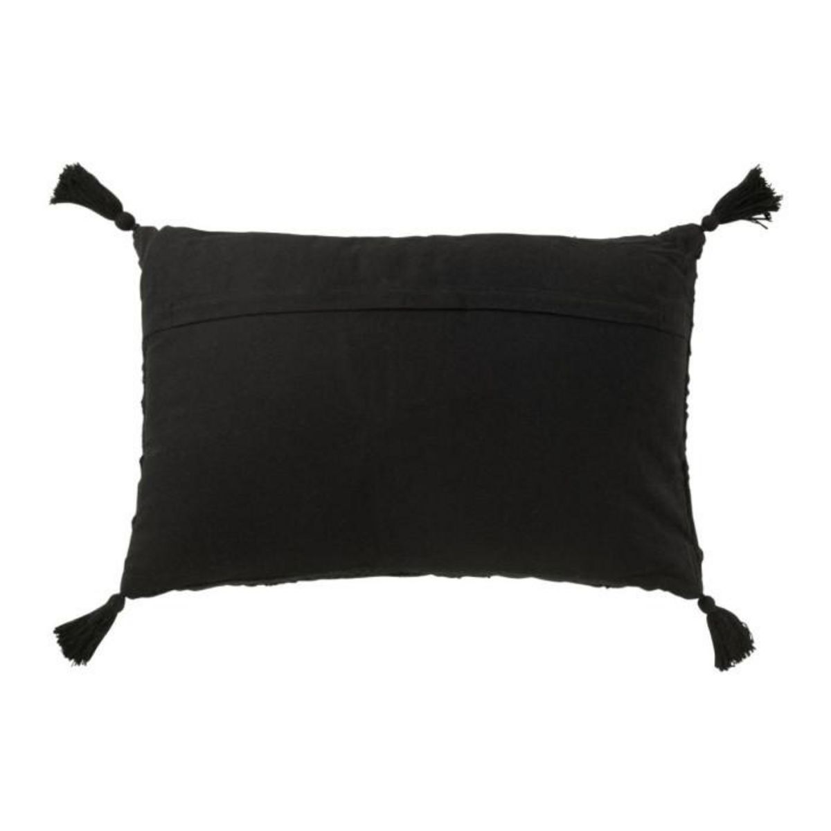 Paris Prix Coussin Déco à Pompons  Marea  40x60cm Noir