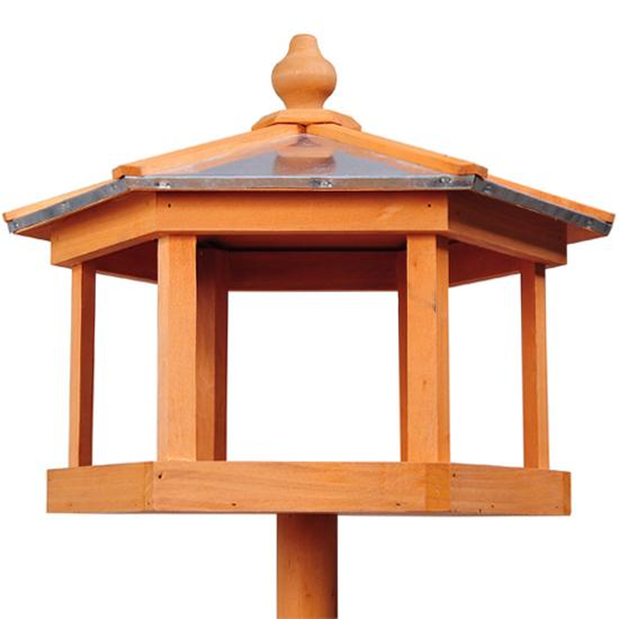 Voir la diapositive 5 : HOMCOM Mangeoire sur pied nichoir a plateau station a oiseau bois pour exterieur 113 cm