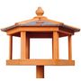 Voir la diapositive 5 : HOMCOM Mangeoire sur pied nichoir a plateau station a oiseau bois pour exterieur 113 cm