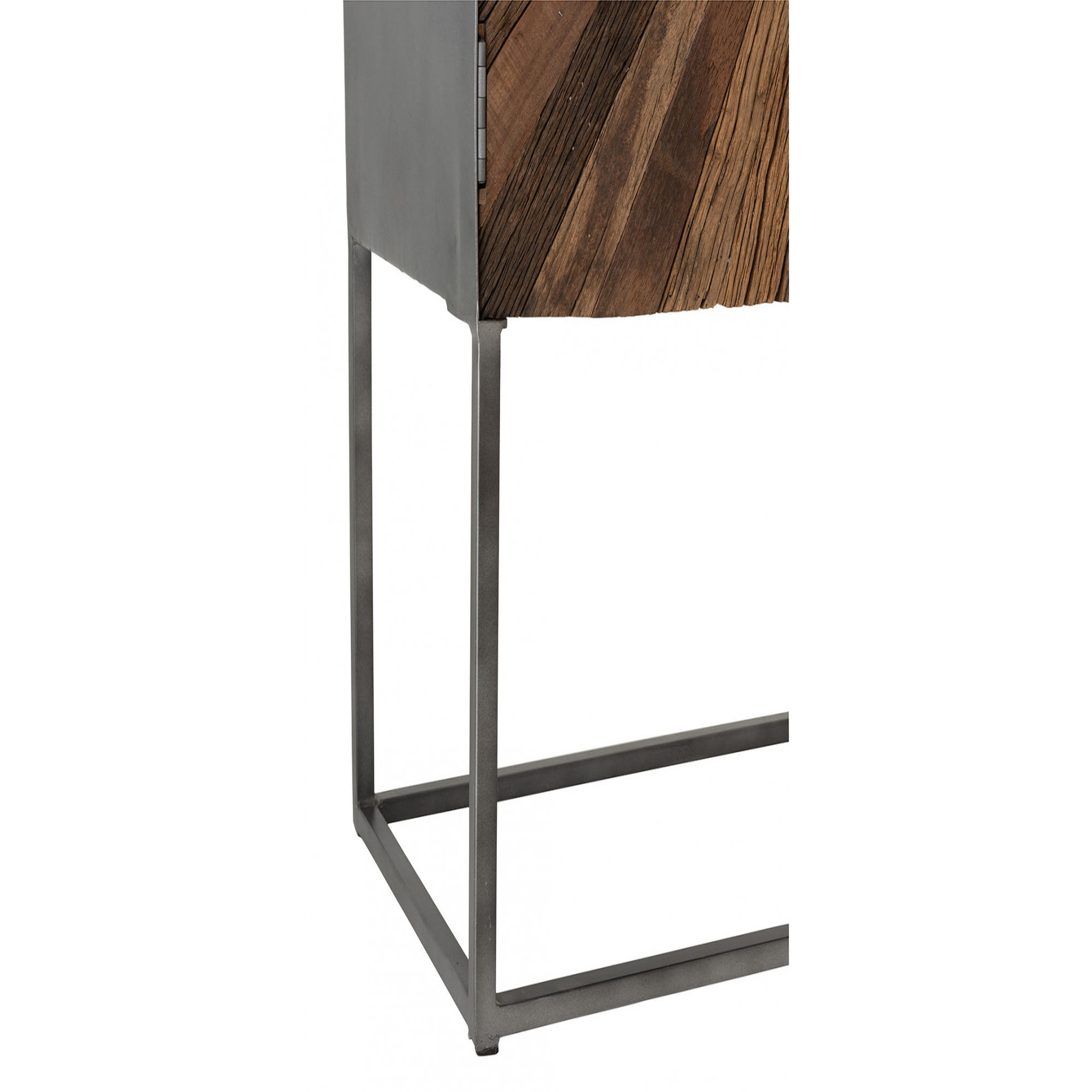 Voir la diapositive 6 : HELLIN Armoire bar en bois et pieds métal - SHINE