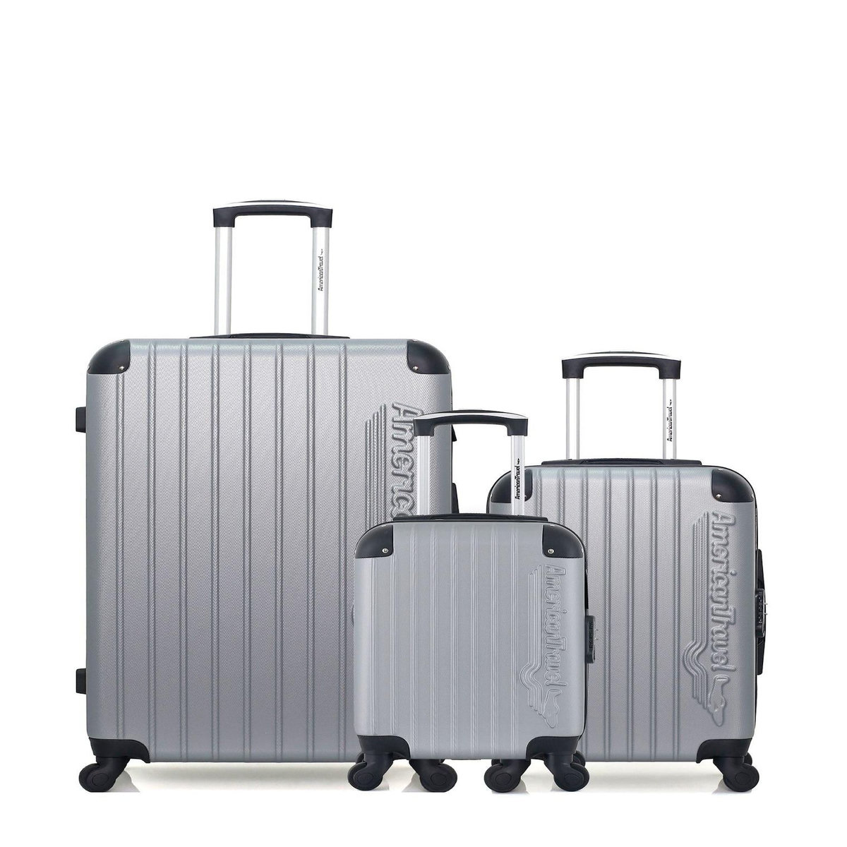 AMERICAN TRAVEL AMERICAN TRAVEL - LOT DE 3 - Valises grand format, cabine et cabine XXS BUDAPEST