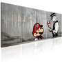 Voir la diapositive 1 : Paris Prix Tableau Imprimé  Mario Bros on Concrete
