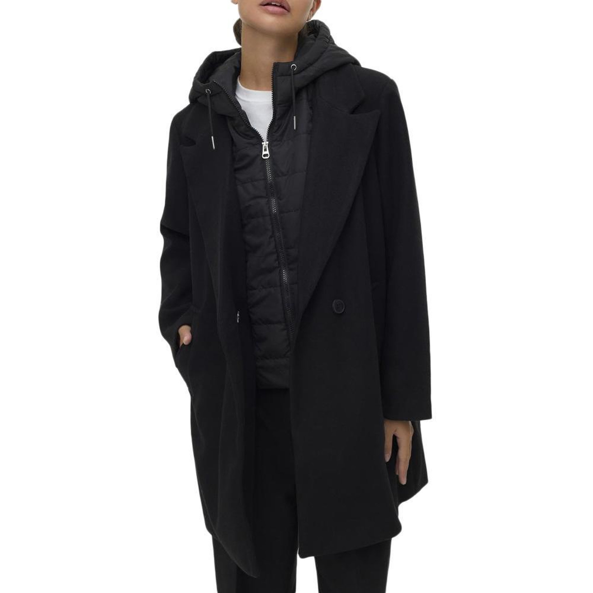 Voir la diapositive 1 : Vero Moda Manteau Noir Femme Vero Moda Grace