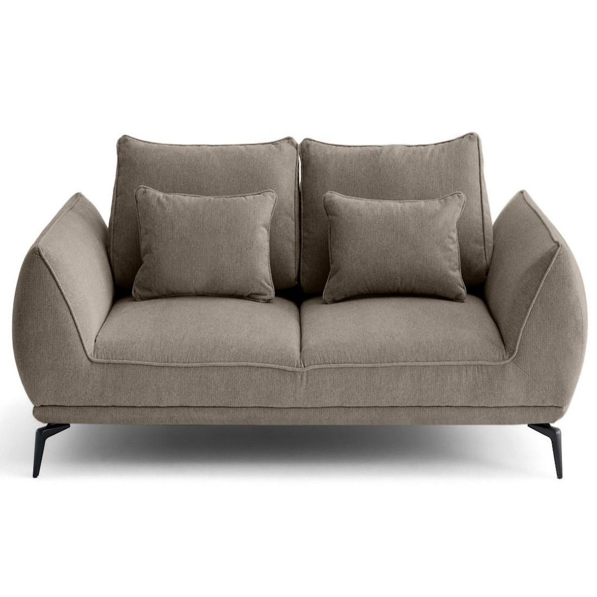 LISA DESIGN Arica - canapé droit 2 places en tissu texturé