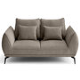 Voir la diapositive 1 : LISA DESIGN Arica - canapé droit 2 places en tissu texturé