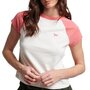 Voir la diapositive 1 : SUPERDRY T shirt Rose/ Femme Superdry Raglan