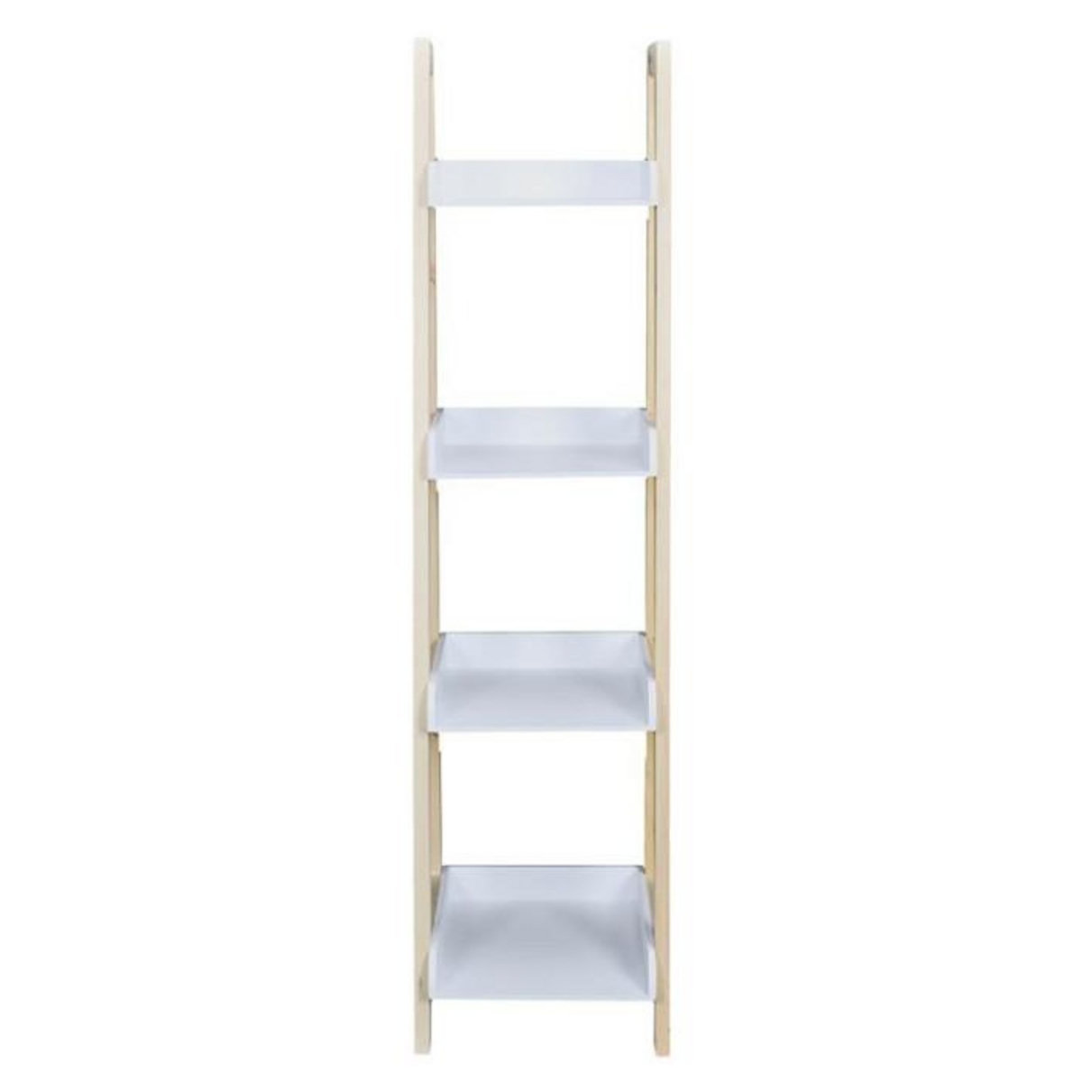 Paris Prix Étagère Déco 4 Niveaux  Bois  117cm Blanc