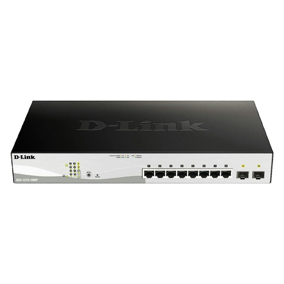 D-Link Switch réseau D-Link DGS 1210-10MP - 8 ports Gigabit PoE+ + 2 ports Gigabit SFP
