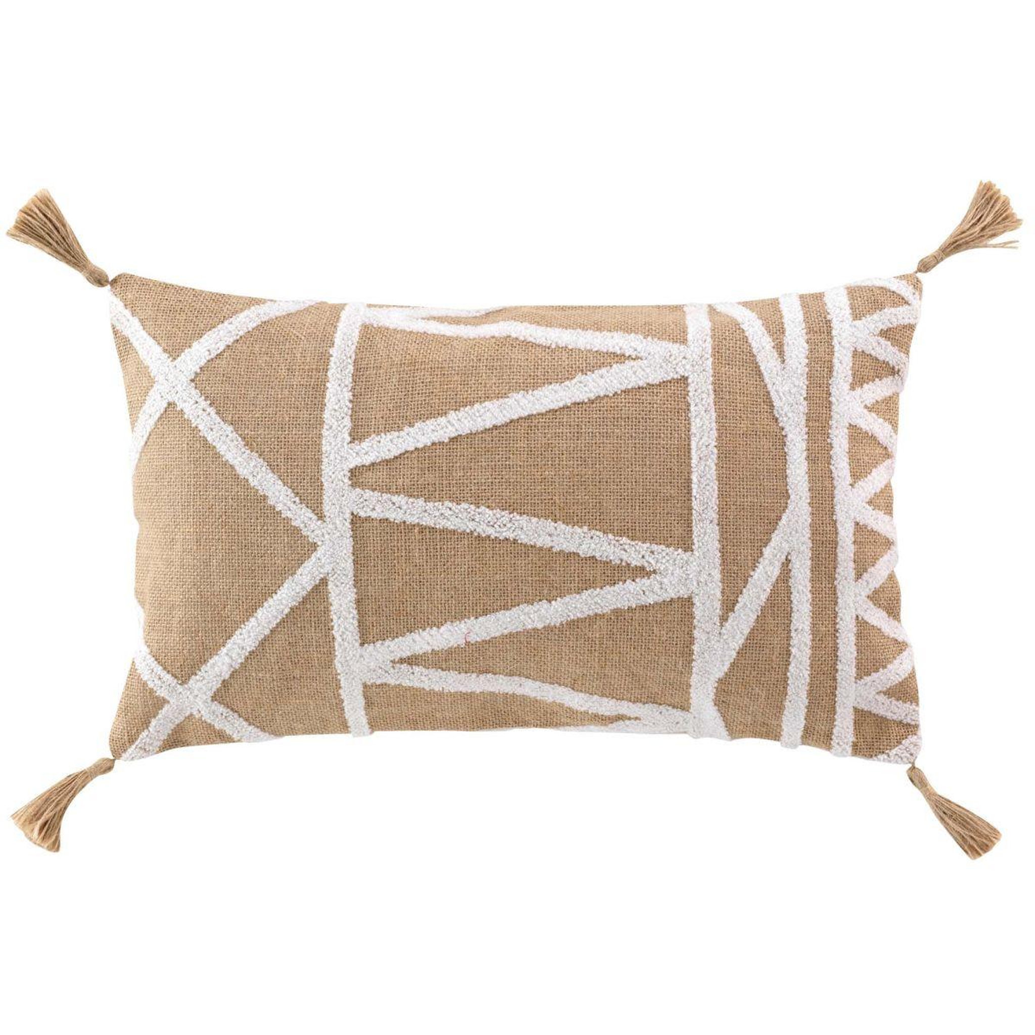 Douceur d'Intérieur Coussin déco en jute  asmara  30x50cm marron