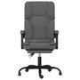 Voir la diapositive 3 : VIDAXL Fauteuil de massage inclinable de bureau Gris fonce Tissu
