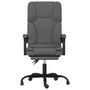 Voir la diapositive 3 : VIDAXL Fauteuil de massage inclinable de bureau Gris fonce Tissu