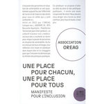 UNE PLACE POUR CHACUN, UNE PLACE POUR TOUS. MANIFESTE POUR L'INCLUSION, Association OREAG