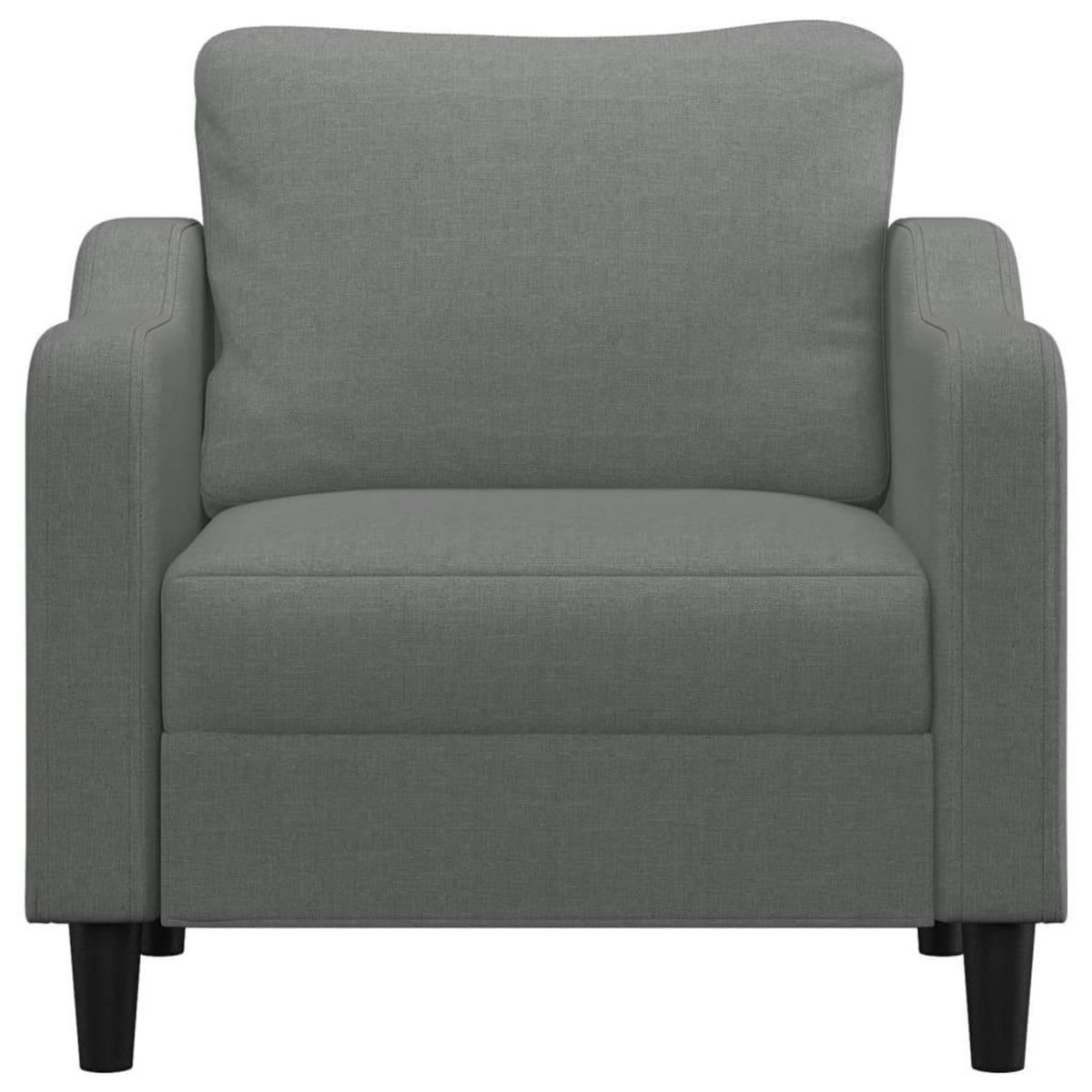 VIDAXL Fauteuil Gris fonce 60 cm Tissu