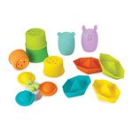 INFANTINO Coffret de bain - INFANTINO - 315341 - 11 pieces - Silicone