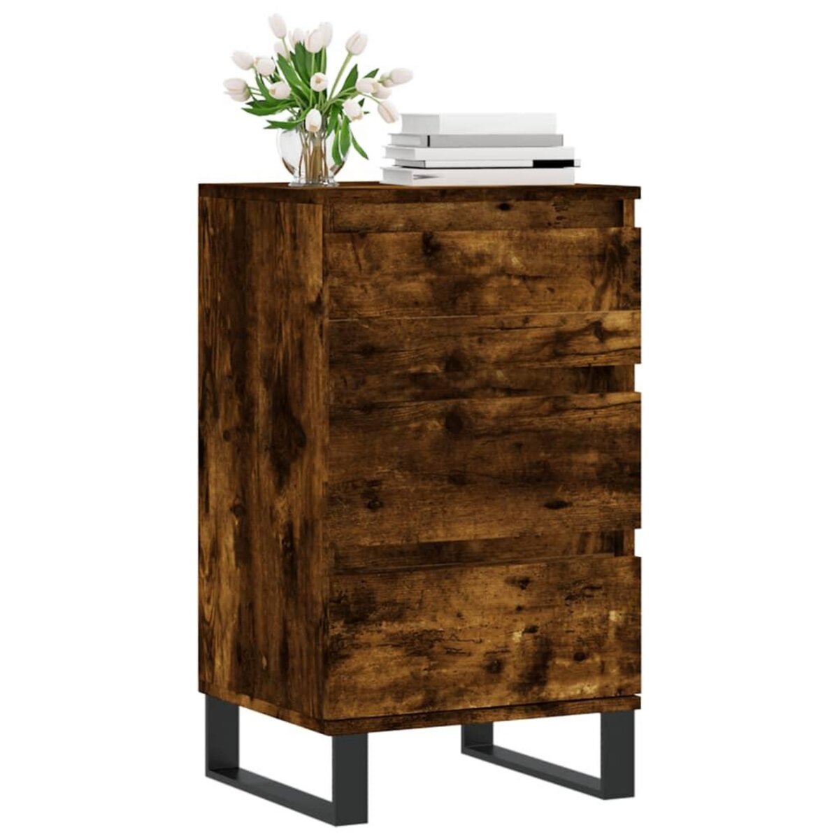VIDAXL Buffet chene fume 40x35x70 cm bois d'ingenierie