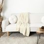 Voir la diapositive 3 : Paris Prix Plaid Flanelle  Cocooning  125x150cm Beige