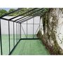GREEN PROTECT Serre de jardin adossée verre trempé 7,22m² 