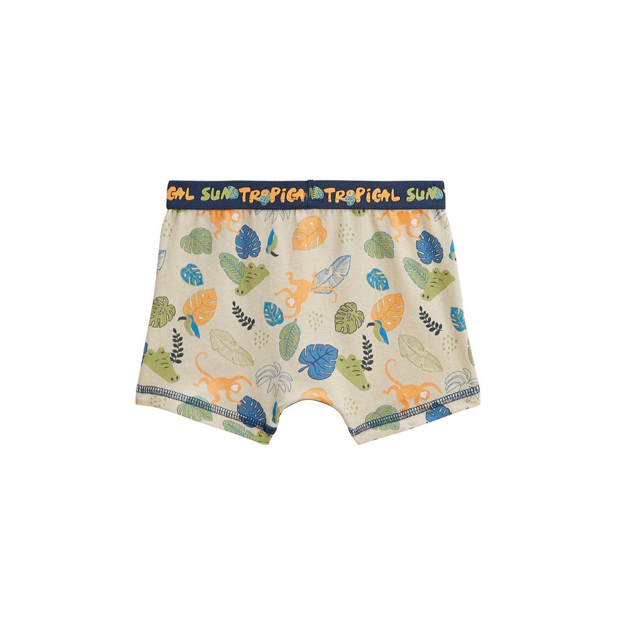 Voir la diapositive 3 : Petit Béguin Lot de 2 boxers garçon Monkey