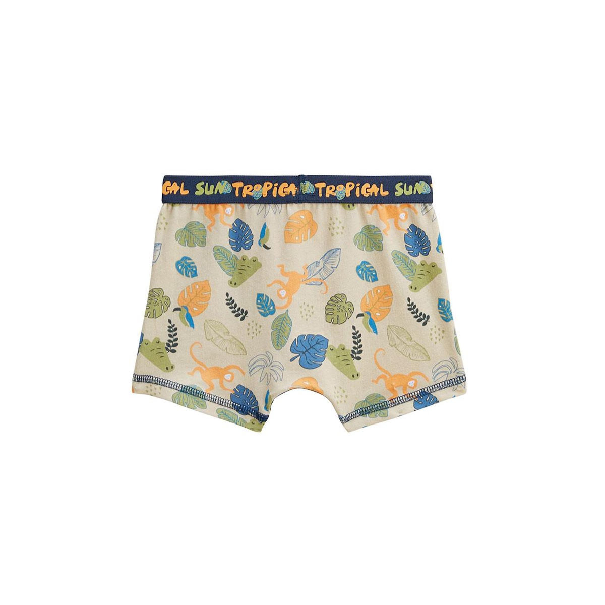 Petit Béguin Lot de 2 boxers garçon Monkey