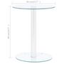Voir la diapositive 5 : VIDAXL Table basse Transparent 40 cm Verre trempe