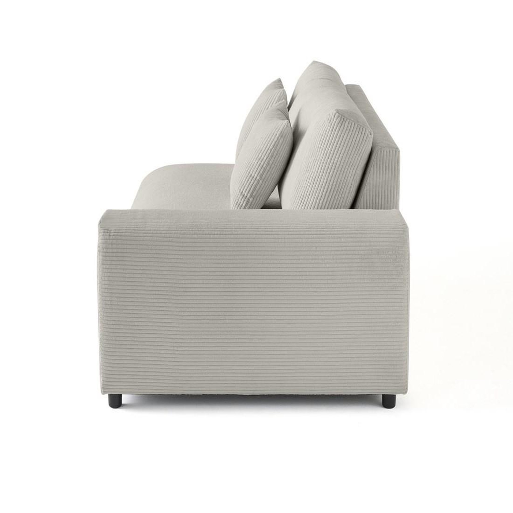 Voir la diapositive 3 : LISA DESIGN Garance - module d'assise 3 places avec accoudoir droit - en velours côtelé
