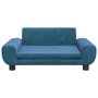 Voir la diapositive 3 : VIDAXL Lit pour chien bleu 70x45x33 cm velours