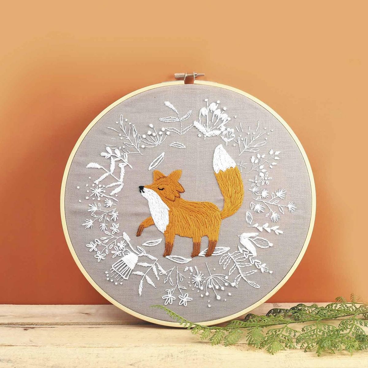 Graine créative Kit broderie décorative renard