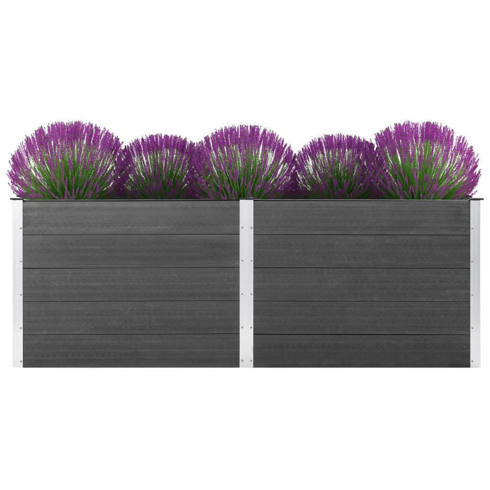 Voir la diapositive 1 : VIDAXL Lit sureleve de jardin 250x50x91 cm WPC Gris