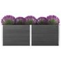Voir la diapositive 1 : VIDAXL Lit sureleve de jardin 250x50x91 cm WPC Gris