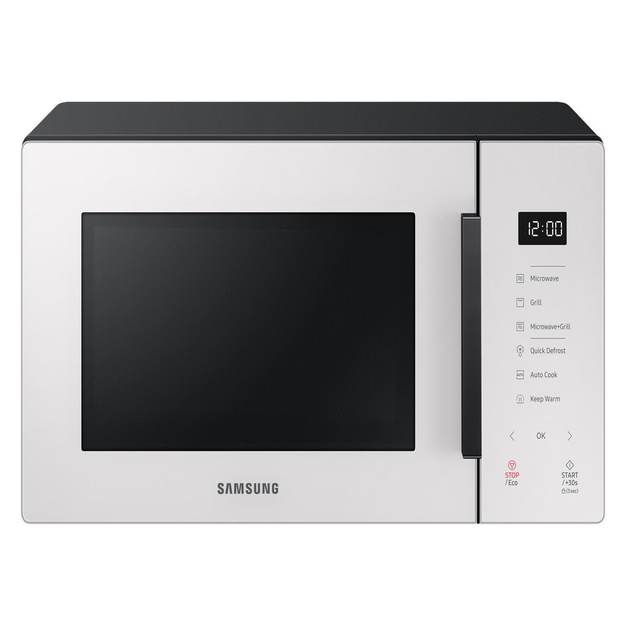 Voir la diapositive 2 : Samsung Four à micro-ondes combiné samsung mg23t5018ge/et 23 l 1250 w noir blanc