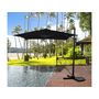 Voir la diapositive 2 : Habitat et Jardin Parasol jardin déporté - 2.5 x 2.5 m - Noir