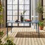 Voir la diapositive 3 : SWEEEK Table de jardin métal 6-8 places, Amelia 160x90xH72.5cm