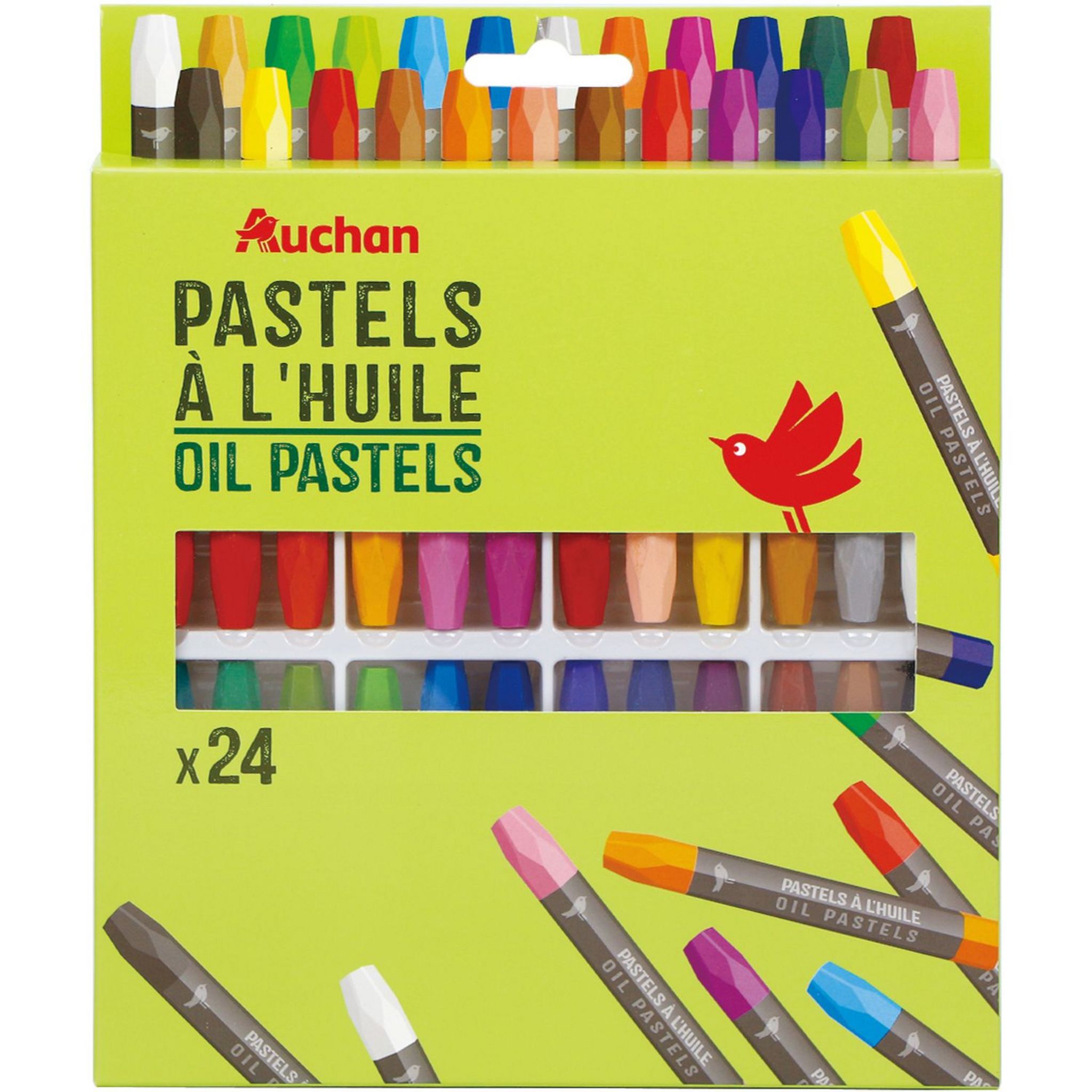25 Pastels à L'Huile Multicolores - Doux Et Brillants Pour Artistes
