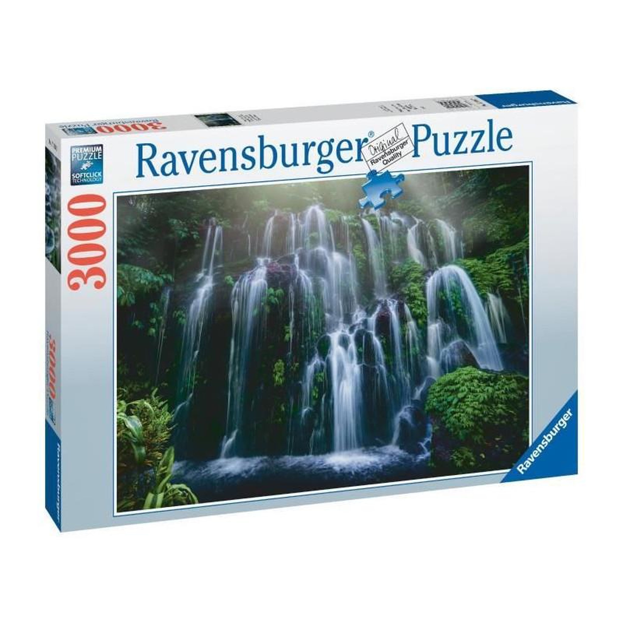 RAVENSBURGER Puzzle 3000 pièces Chutes d’eau Bali – Paysage et nature – Adultes – Ravensburger