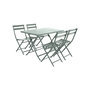 Voir la diapositive 4 : HESPERIDE Table pliante rectangulaire Greensboro - 4 Places