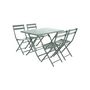 Voir la diapositive 4 : HESPERIDE Table pliante rectangulaire Greensboro - 4 Places