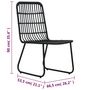 Voir la diapositive 6 : VIDAXL Chaises de jardin lot de 2 Resine tressee Noir