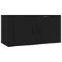 Voir la diapositive 2 : VIDAXL Meuble TV mural Noir 80x34,5x40 cm