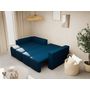 Voir la diapositive 3 : BEST MOBILIER Daryl - canapé d'angle réversible 4 places convertible avec coffre en tissu texturé