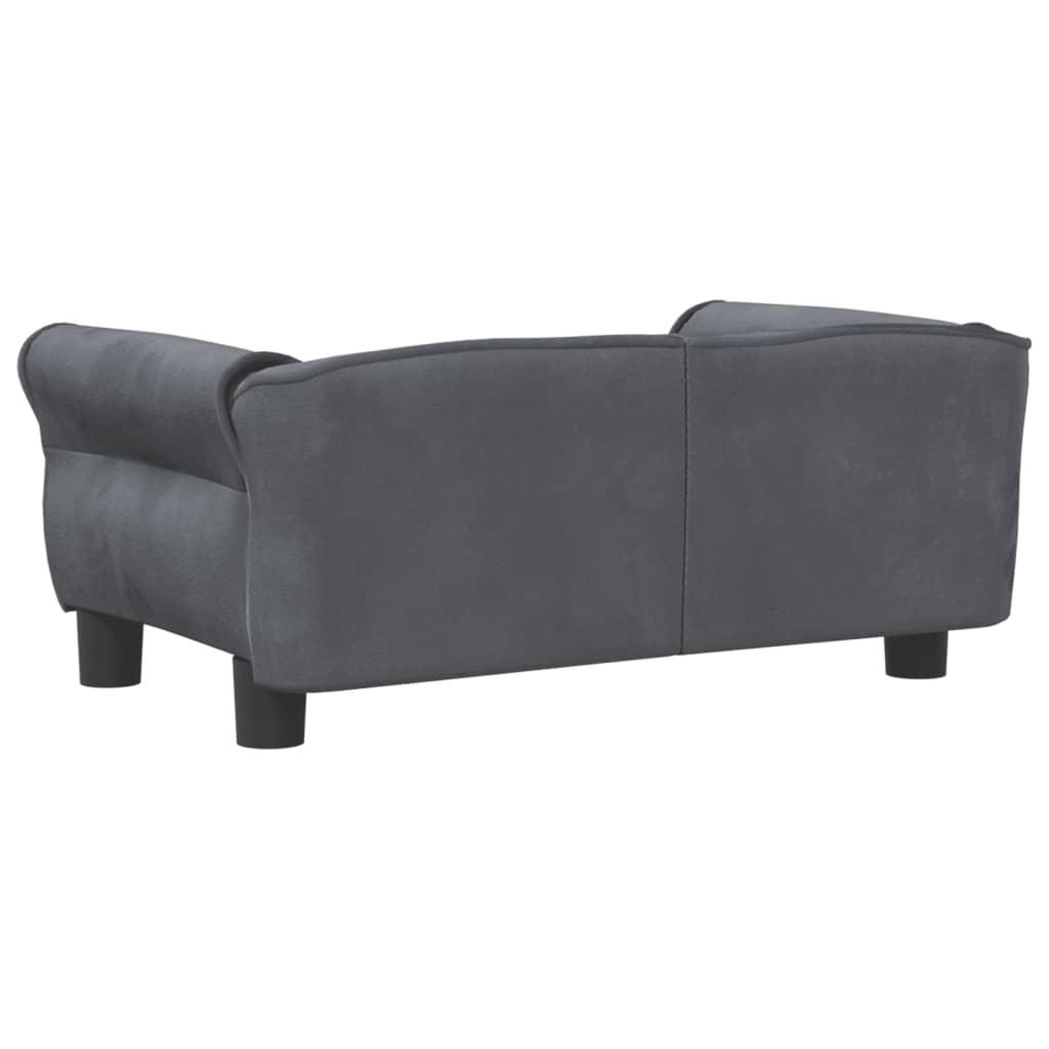 Voir la diapositive 5 : VIDAXL Lit pour chien gris fonce 70x45x30 cm velours