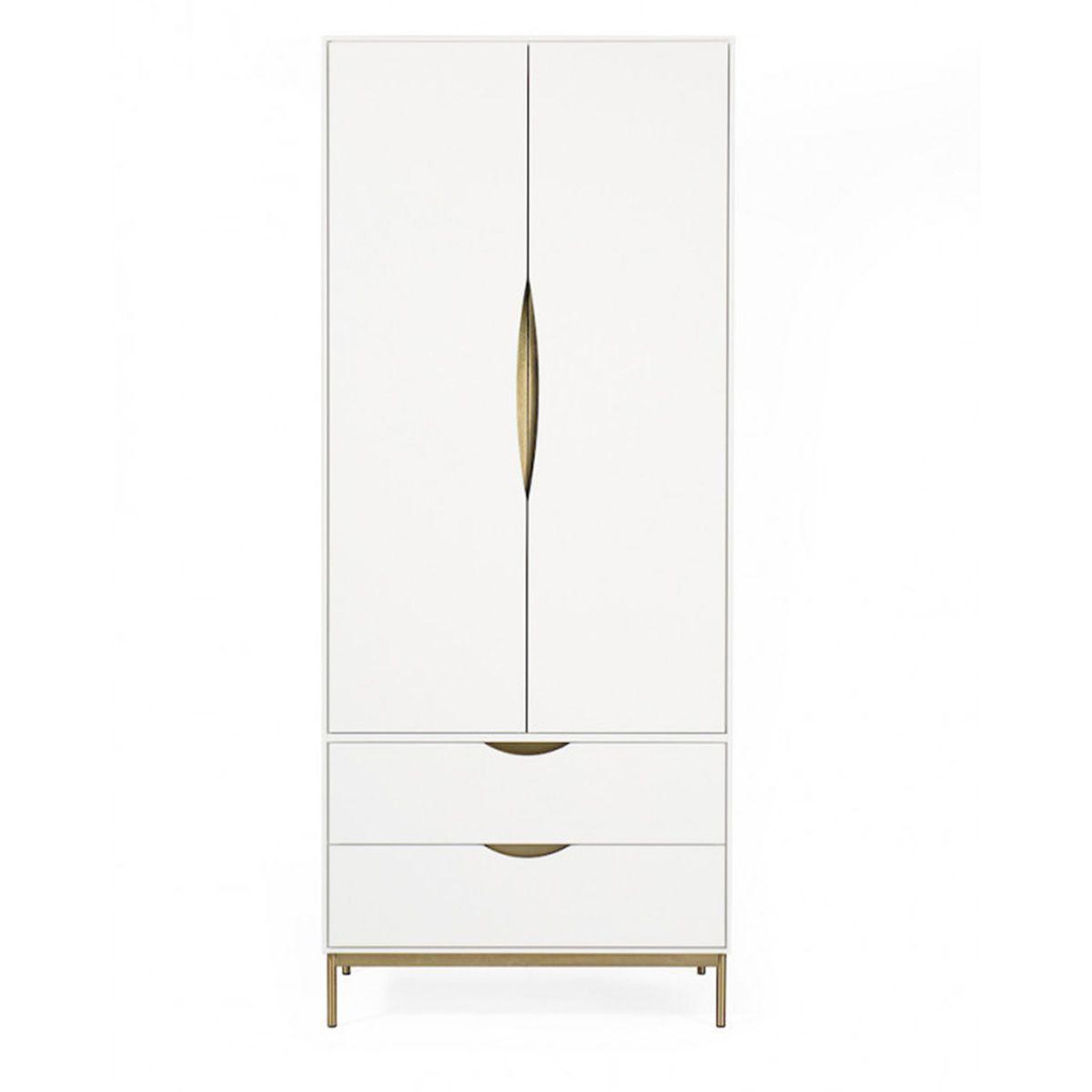 Voir la diapositive 2 : Paris Prix Armoire 2 portes design  kobe  195cm blanc