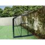 Voir la diapositive 2 : GREEN PROTECT Serre de jardin adossée verre trempé 7,22m² 