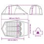 Voir la diapositive 6 : VIDAXL Tente de camping tunnel 3 personnes vert olive impermeable