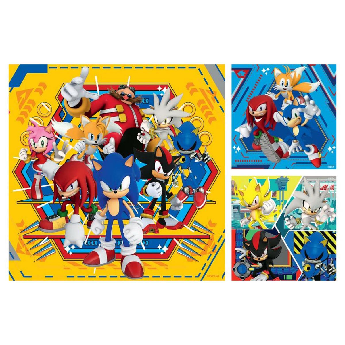 RAVENSBURGER Puzzle 3x49p Les aventures de Sonic