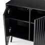 Voir la diapositive 5 : VS VENTA-STOCK Buffet Lluvia 3 portes couleur noir