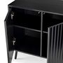 Voir la diapositive 5 : VS VENTA-STOCK Buffet Lluvia 3 portes couleur noir