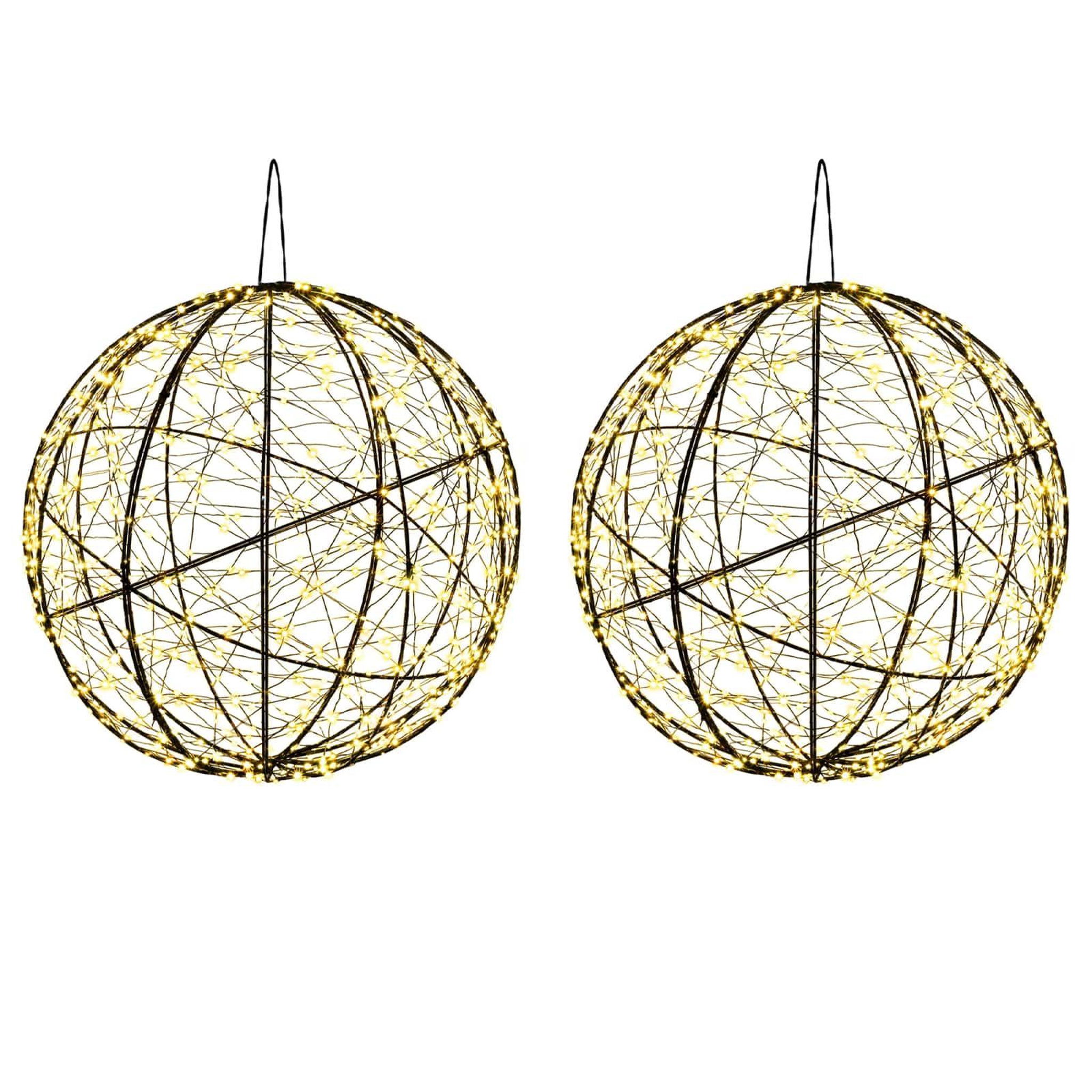 VIDAXL Lumiere de finial de Noël 2 pc 1500 LED Blanc chaud
